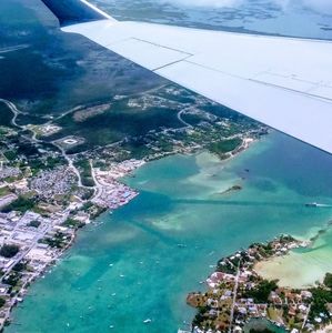 Caribbean Plane Window View
